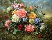 unknow artist Floral, beautiful classical still life of flowers.082 France oil painting reproduction